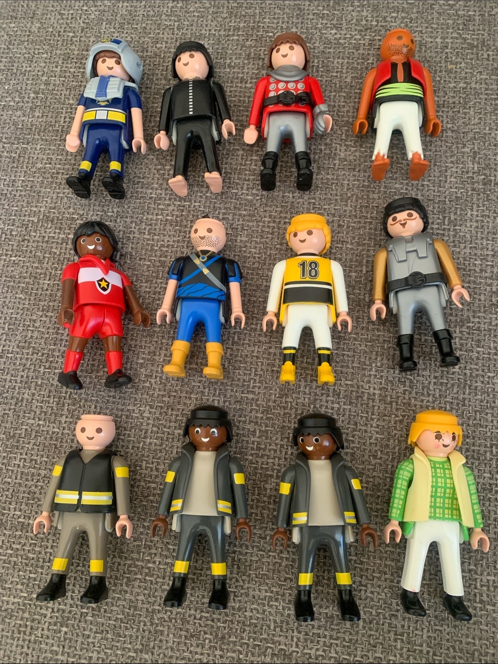 12 Assorted Playmobil Geobra Action Figures